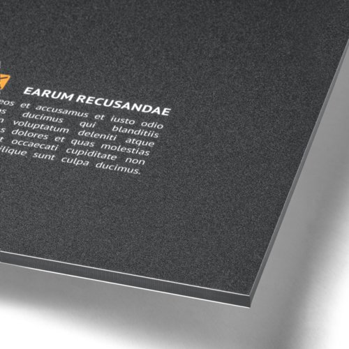 Aluminiumverbundplatte in individueller Form.