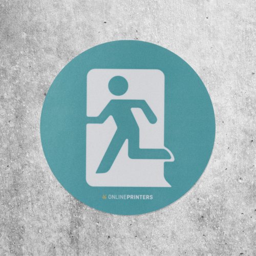 Reflektierender, runder Aufkleber.