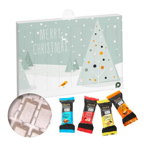 Premium Adventskalender ECO mit Lindt Hello Mini Stick Mix 1