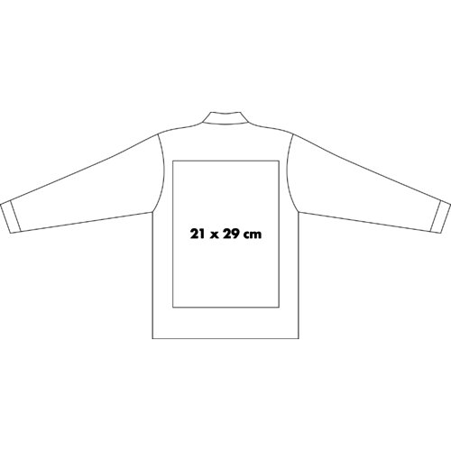 Langärmeliges Poloshirt für Herren mit Knopfleiste.