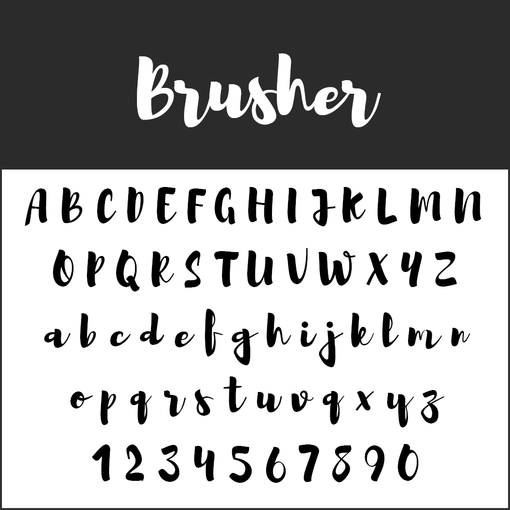 10 kostenlose Brush Fonts - frei zur kommerziellen Nutzung